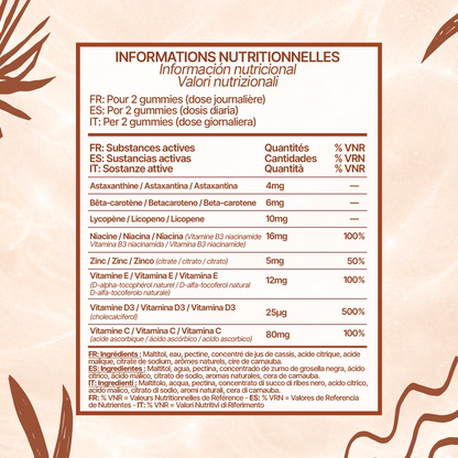Gummies Aceleradoras del Bronceado